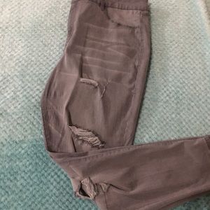 Grey jeans from Charlotte Russe.